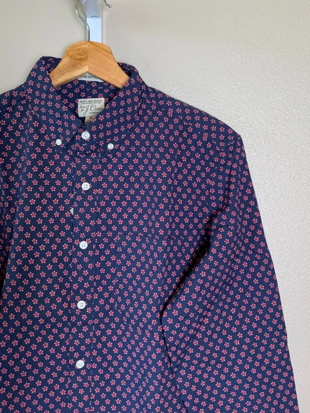 J. Crew Slim Untucked Stretch Secret Wash Cotton Poplin Button Down Shirt